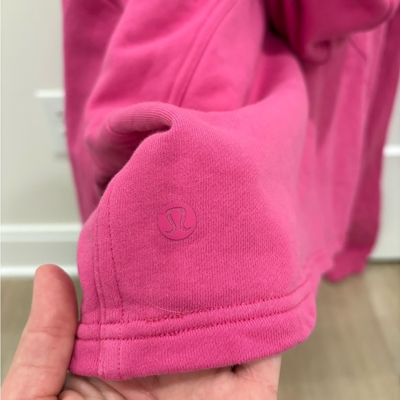 Lululemon All Yours Cropped Hoodie Size 18 in Sonic Pink - Picture 5 of 8